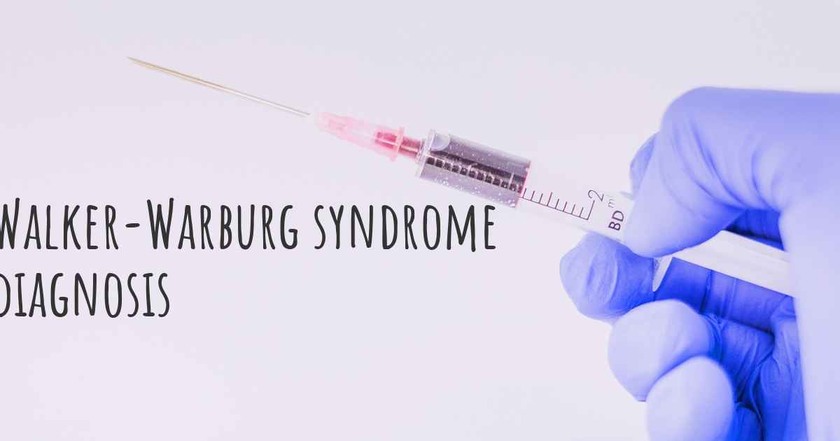 How is WalkerWarburg syndrome diagnosed?