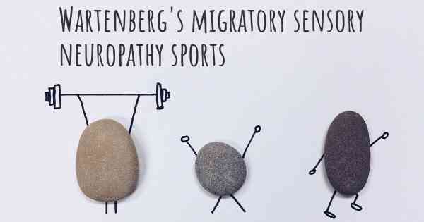 Wartenberg's migratory sensory neuropathy sports