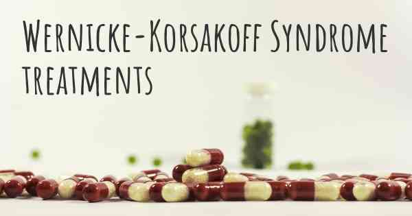Wernicke-Korsakoff Syndrome treatments