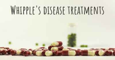 Whipple's disease treatments
