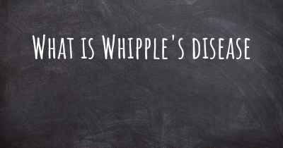 What is Whipple's disease
