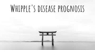 Whipple's disease prognosis
