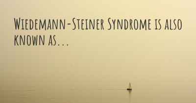 Wiedemann-Steiner Syndrome is also known as...