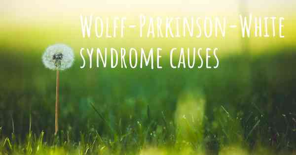 Wolff-Parkinson-White syndrome causes