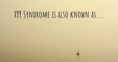 XYY Syndrome is also known as...