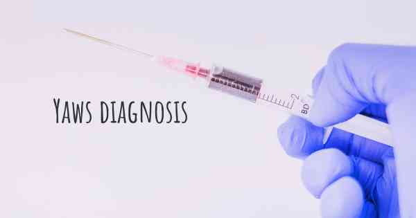 Yaws diagnosis