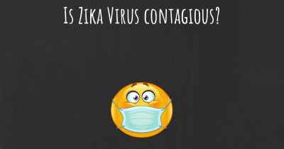 Is Zika Virus contagious?