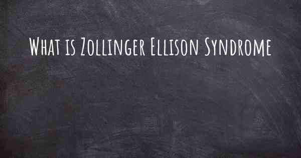 What is Zollinger Ellison Syndrome