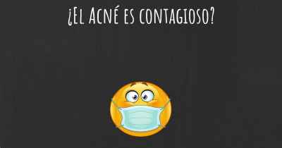 ¿El Acné es contagioso?