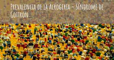 Prevalencia de la Acrogeria - Síndrome de Gottron