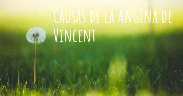 Causas de la Angina de Vincent