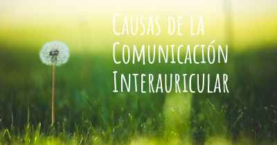 Causas de la Comunicación Interauricular