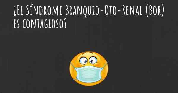 ¿El Síndrome Branquio-Oto-Renal (Bor) es contagioso?