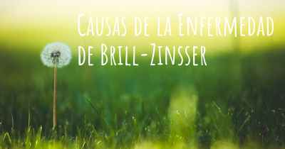 Causas de la Enfermedad de Brill-Zinsser