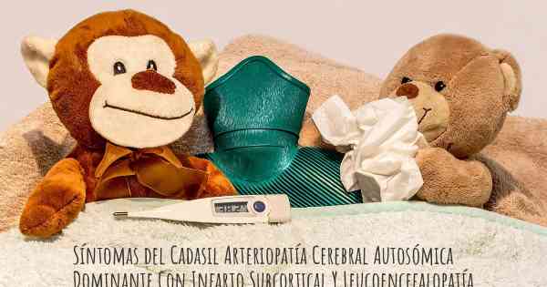 Síntomas del Cadasil Arteriopatía Cerebral Autosómica Dominante Con Infarto Subcortical Y Leucoencefalopatía