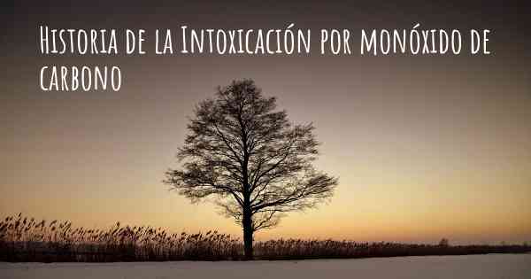 Historia de la Intoxicación por monóxido de carbono