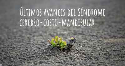 Últimos avances del Síndrome cerebro-costo-mandibular