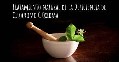 Tratamiento natural de la Deficiencia de Citocromo C Oxidasa