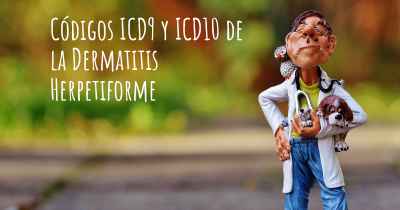 Códigos ICD9 y ICD10 de la Dermatitis Herpetiforme