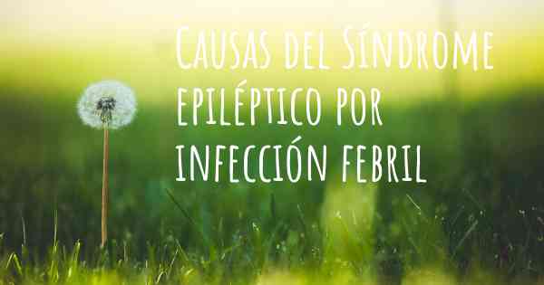 Causas del Síndrome epiléptico por infección febril