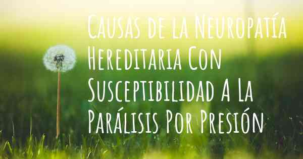 Causas de la Neuropatía Hereditaria Con Susceptibilidad A La Parálisis Por Presión
