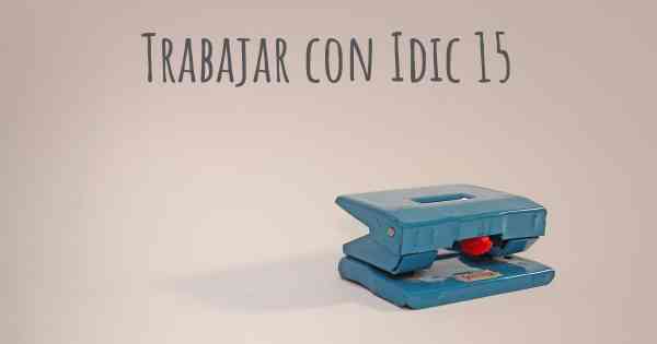 Trabajar con Idic 15