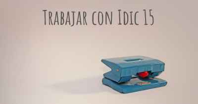 Trabajar con Idic 15