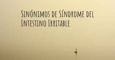 Sinónimos de Síndrome del Intestino Irritable