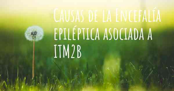 Causas de la Encefalía epiléptica asociada a ITM2B