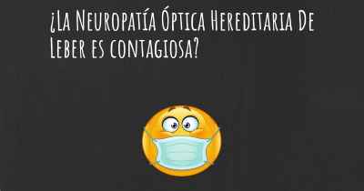 ¿La Neuropatía Óptica Hereditaria De Leber es contagiosa?