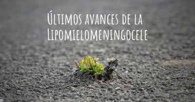 Últimos avances de la Lipomielomeningocele