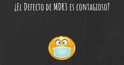 ¿El Defecto de MDR3 es contagioso?