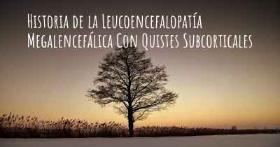 Historia de la Leucoencefalopatía Megalencefálica Con Quistes Subcorticales