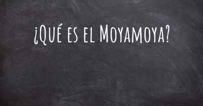 ¿Qué es el Moyamoya?