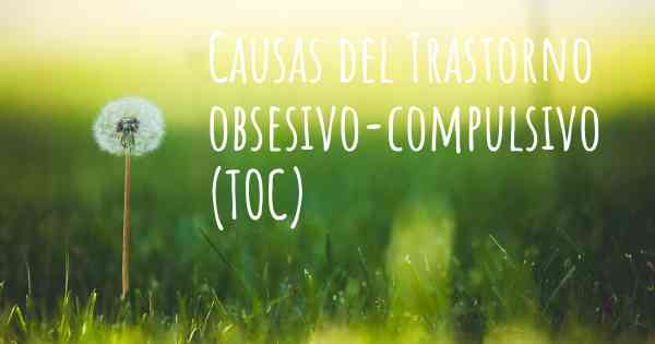 Causas del Trastorno obsesivo-compulsivo (TOC)