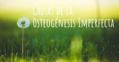 Causas de la Osteogénesis Imperfecta