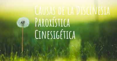 Causas de la Discinesia Paroxística Cinesigética