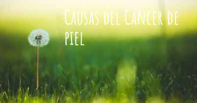 Causas del Cáncer de piel