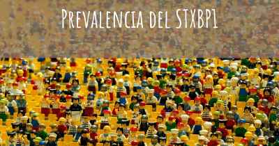 Prevalencia del STXBP1