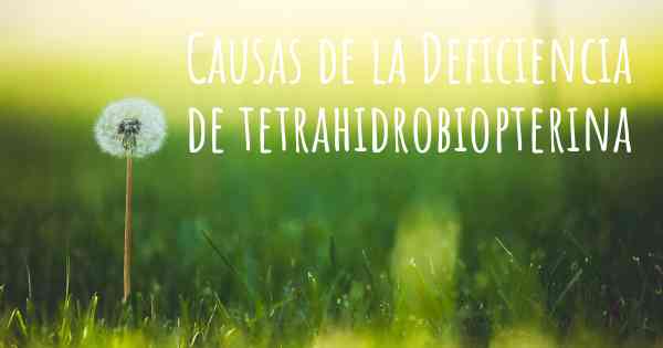 Causas de la Deficiencia de tetrahidrobiopterina