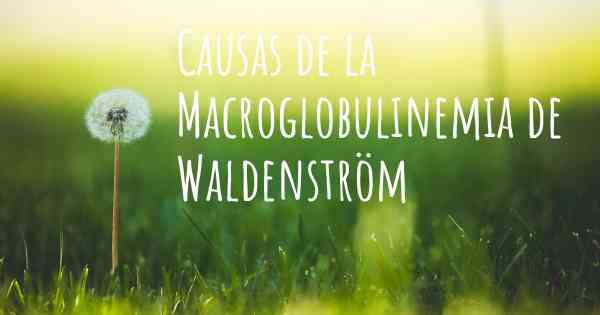 Causas de la Macroglobulinemia de Waldenström