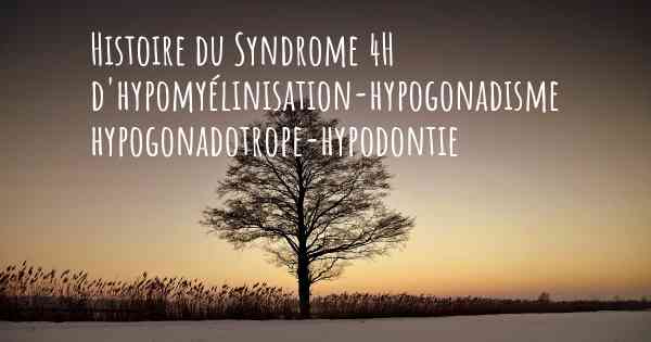 Histoire du Syndrome 4H d'hypomyélinisation-hypogonadisme hypogonadotrope-hypodontie