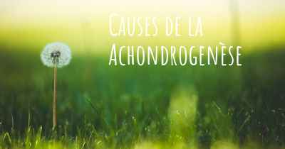 Causes de la Achondrogenèse