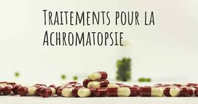 Traitements pour la Achromatopsie