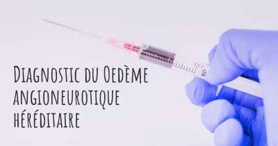 Diagnostic du Oedème angioneurotique héréditaire