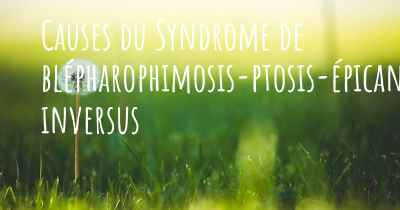 Causes du Syndrome de blépharophimosis-ptosis-épicanthus inversus