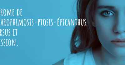 Syndrome de blépharophimosis-ptosis-épicanthus inversus et dépression. 