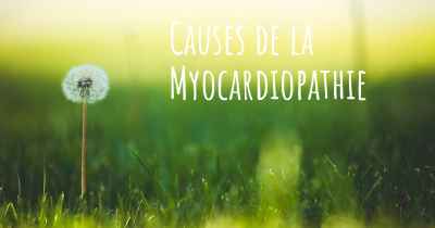 Causes de la Myocardiopathie