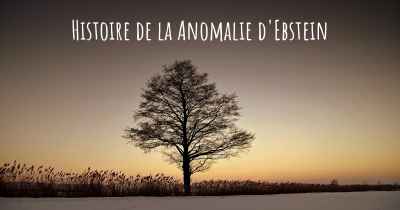 Histoire de la Anomalie d'Ebstein