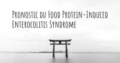 Pronostic du Food Protein-Induced Enterocolitis Syndrome